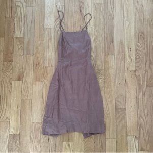 Wilfred Dark Rose Dress with Tie Back